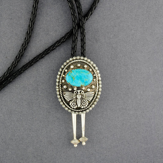 Brenda Jimenez Sonoran Mountain Turquoise Butterfly Bolo