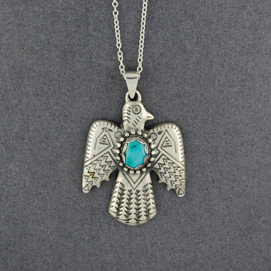 You Got The Silver Thunderbird Turquoise Necklace