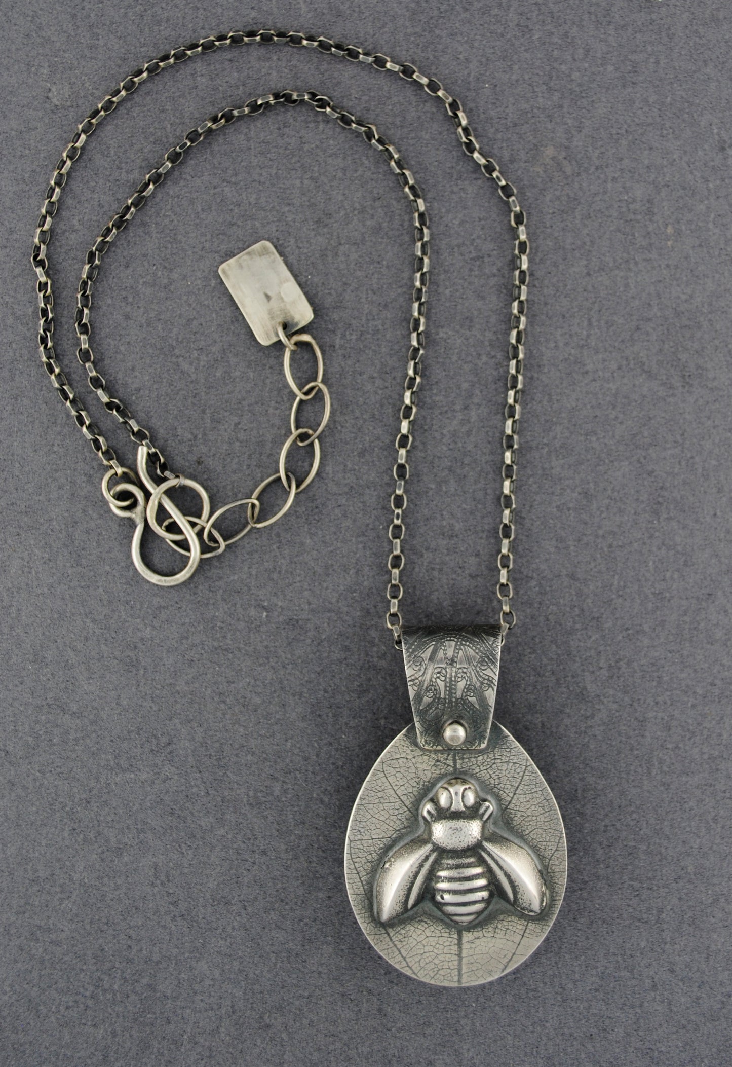 Mercury Orchid Double Sided Rutilated Quartz & Bee Necklace - Sligo, Ireland