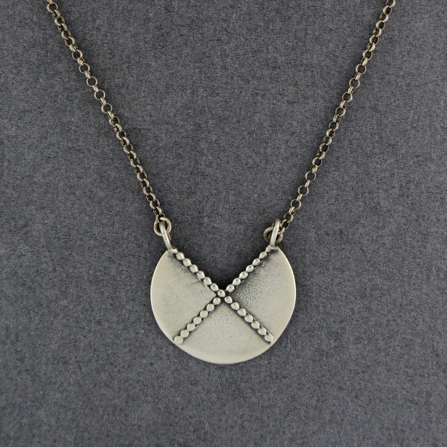 Adorn to Rise Silver Shield Necklace - Montana