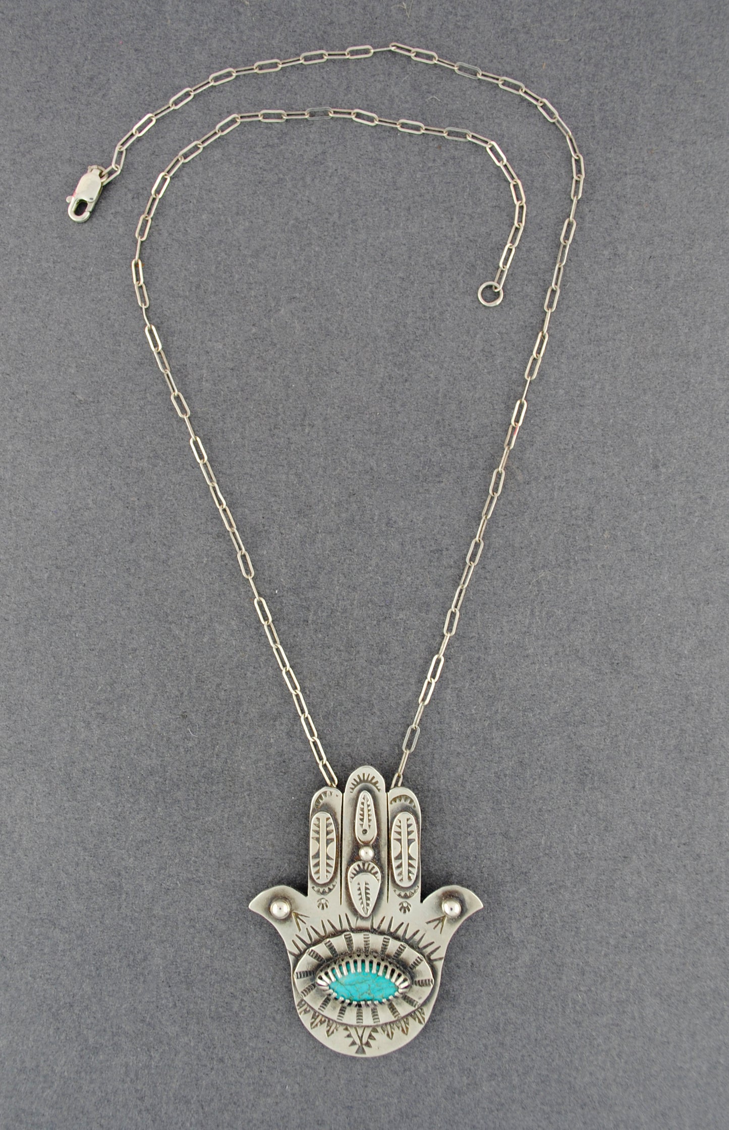 Hamsa Turquoise Necklace