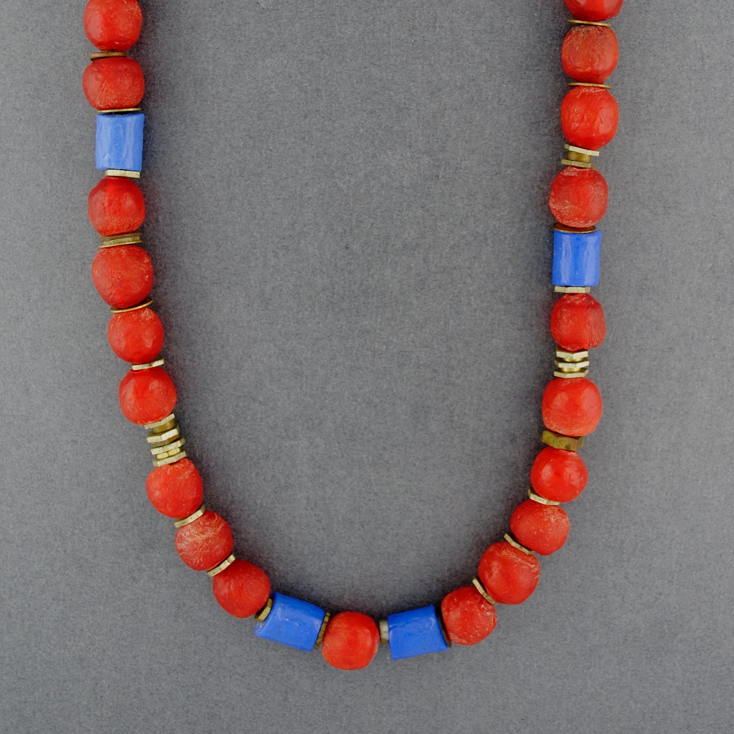 African Brass Beaded Necklace