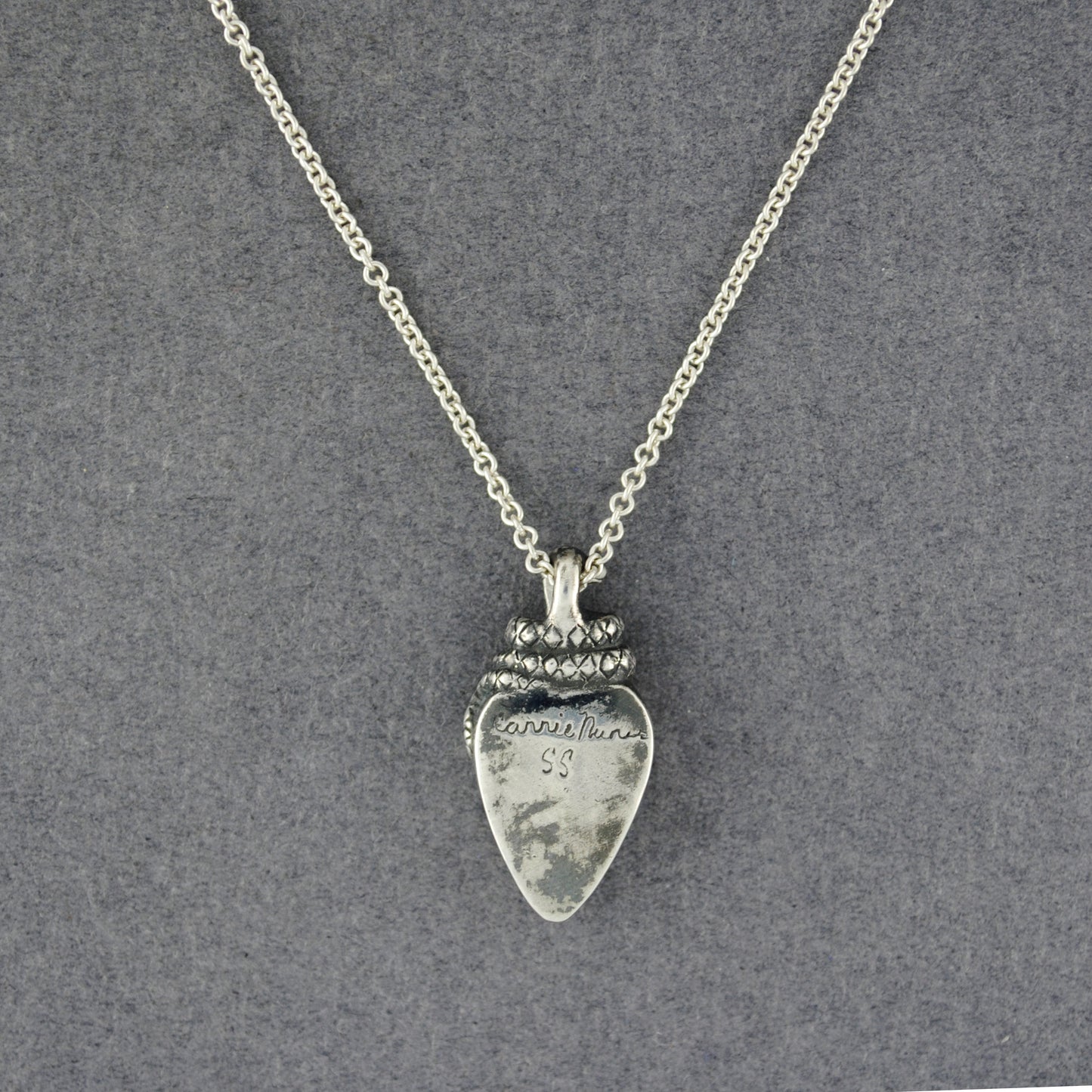 Turquoise Snake Heart Necklace