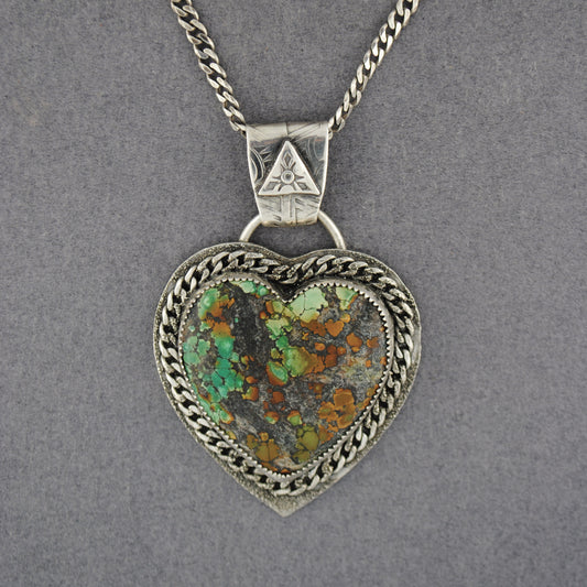Metalstory Turquoise Heart Necklace