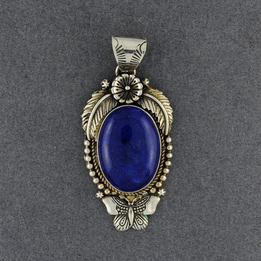 Brenda Jimenez Butterfly Lapis Pendant