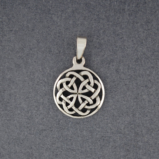 Sterling Silver Woven Circle Pendant