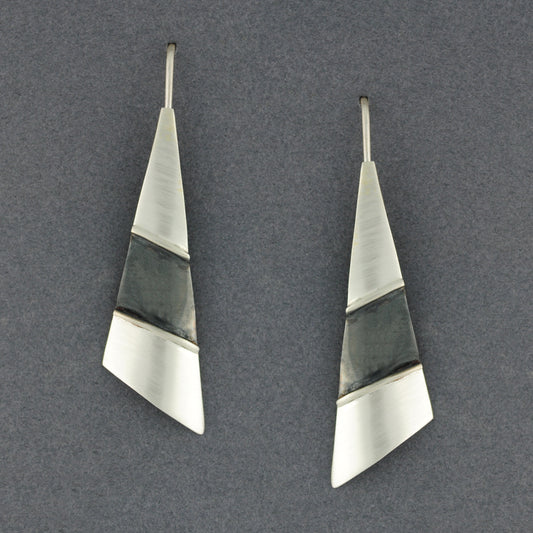 Silver Triangles Earrings