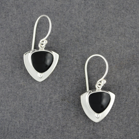 Trillion Obsidian Earrings
