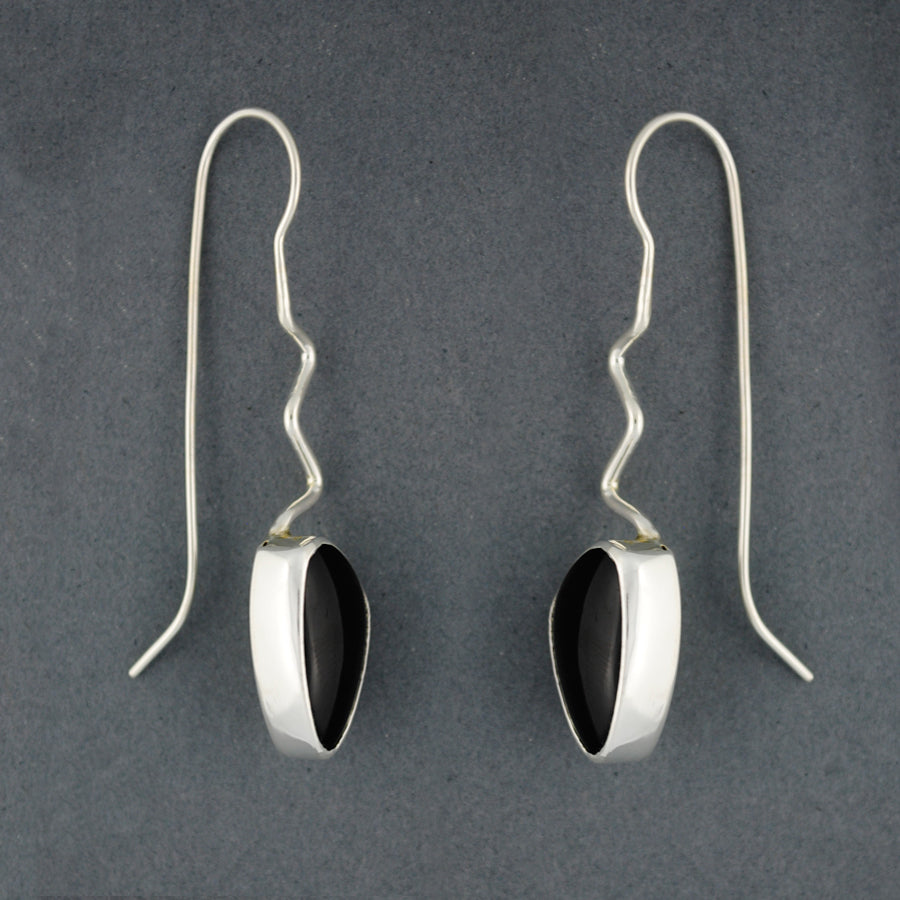 Alon Diller Wavy Obsidian Earrings