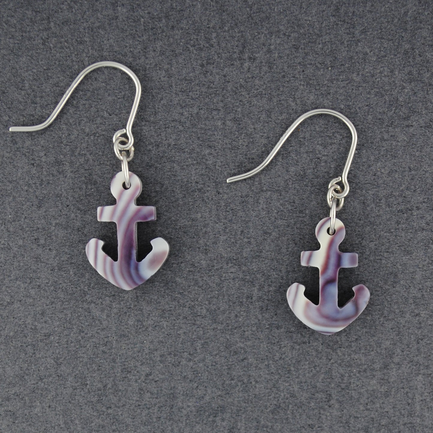 Wampum Anchor Earrings