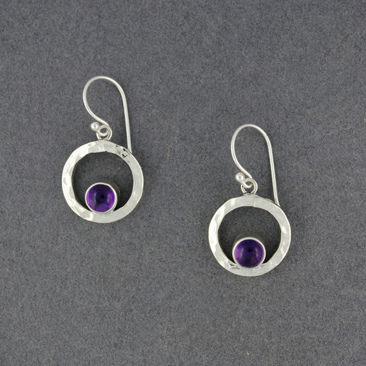Amethyst in Frame Small Earrings