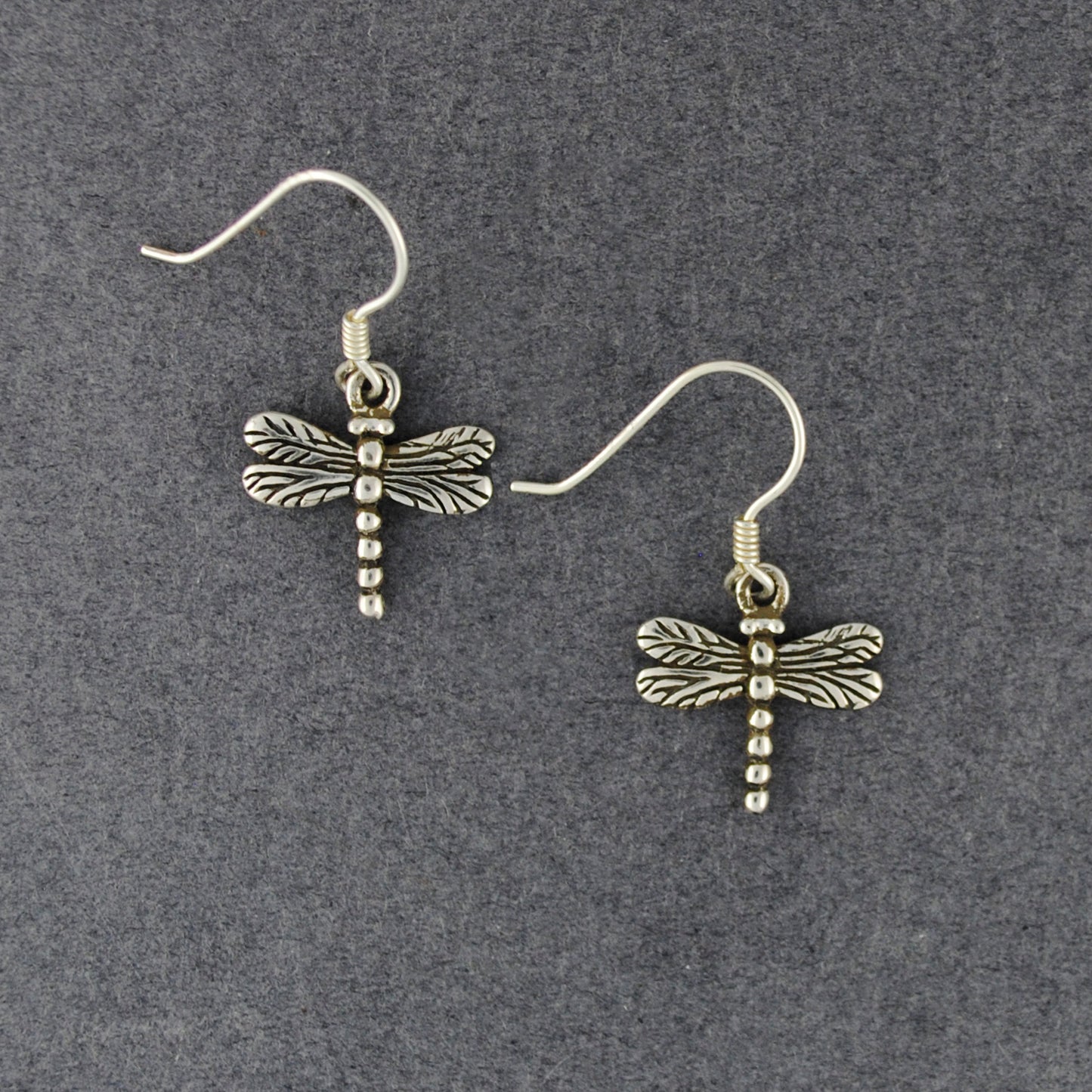 Sterling Silver Small Dragonfly Earrings