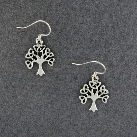 Sterling Silver Celtic Tree of Life Earrings