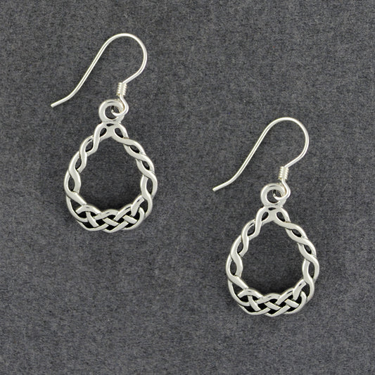 Sterling Silver Celtic Wreath Earrings