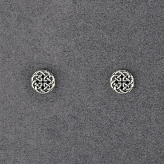 Sterlring Silver Celtic Knot Stud Earrings