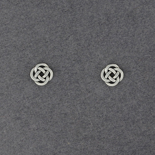 Sterling Silver Infinity Knot Stud Earrings