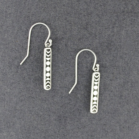Sterling Silver Moon Phases Earring