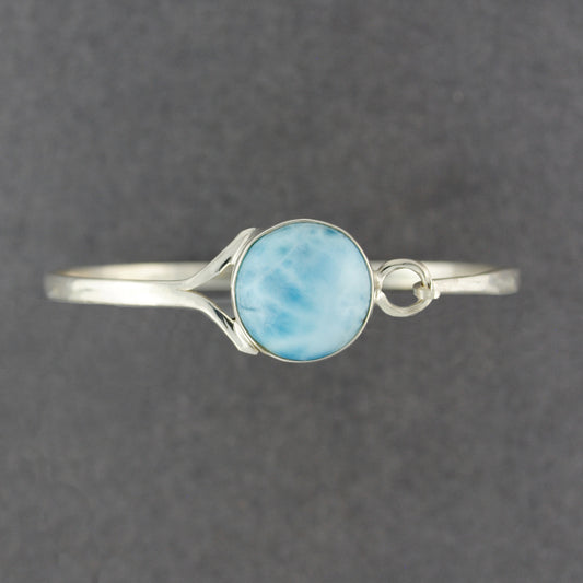Sterling Silver Larimar Circle Bracelet