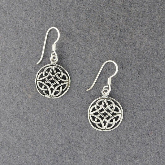 Sterling Silver Celtic Circle Earrings