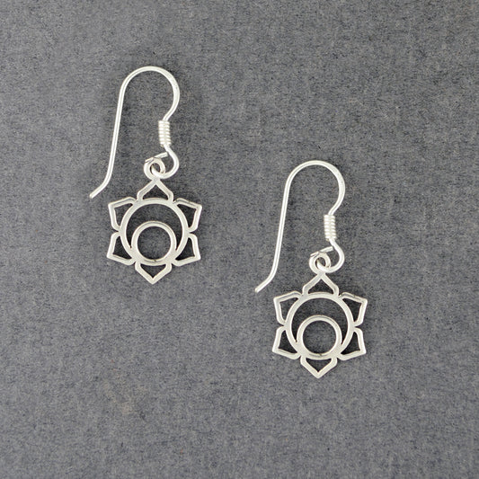 Sterling Silver Sacral Chakra Earrings