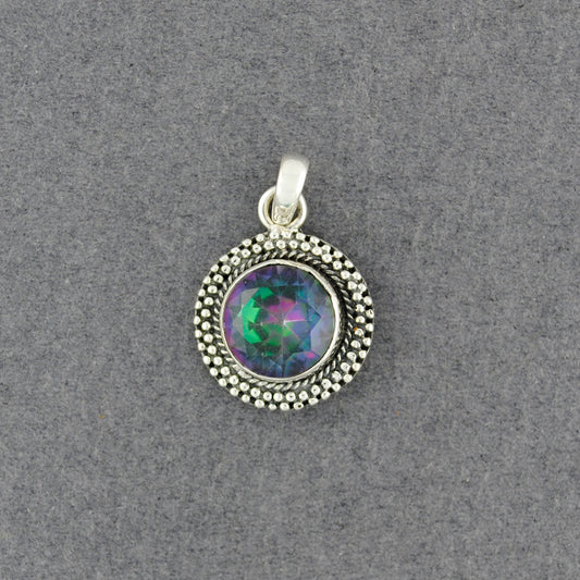 Sterling Silver Mystic Quartz Pendant