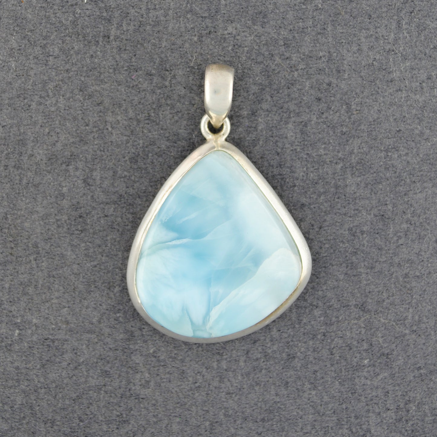 Sterling Silver Larimar Drop Pendant