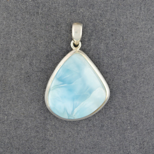 Sterling Silver Larimar Drop Pendant