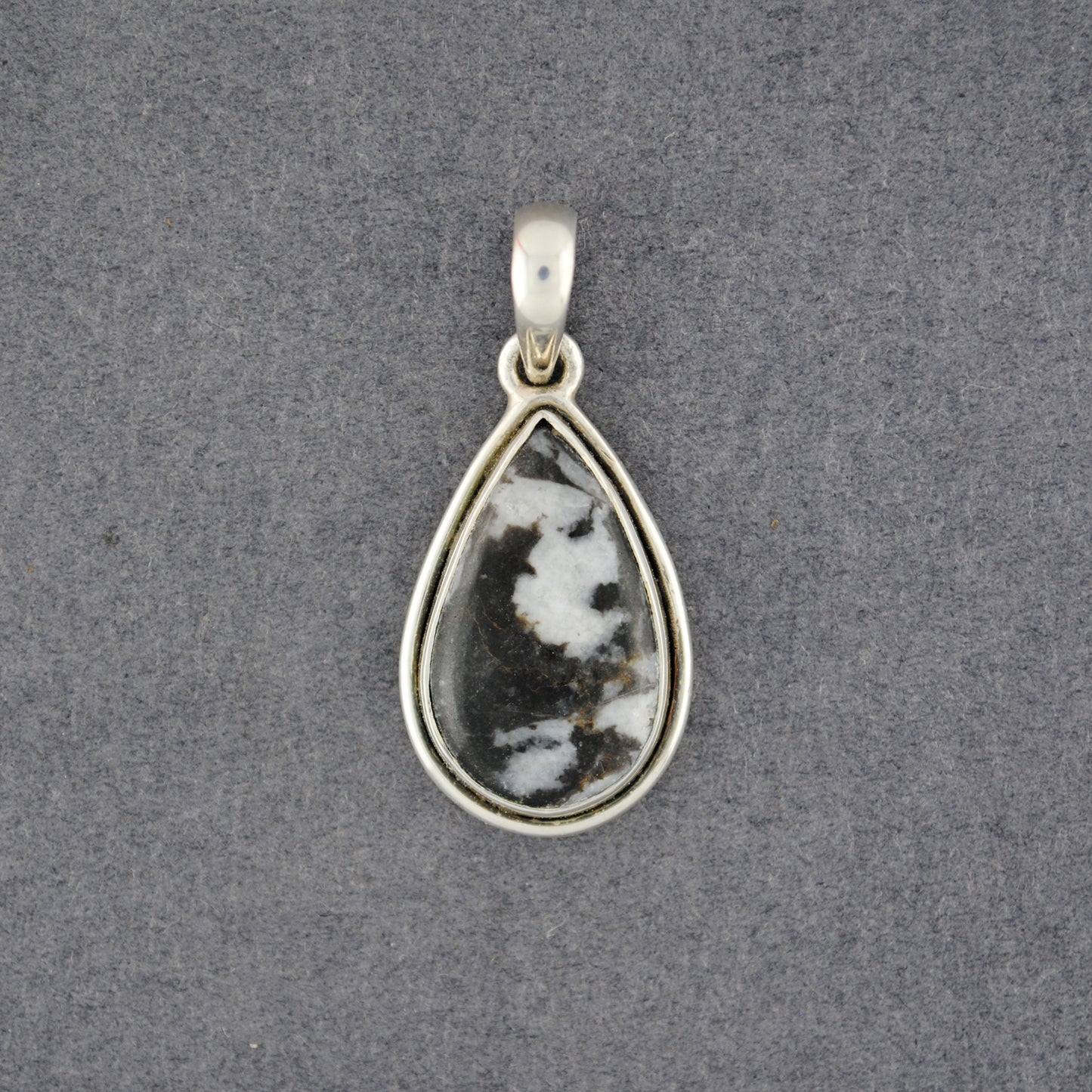 Sterling Silver Jasper Teardrop Pendant