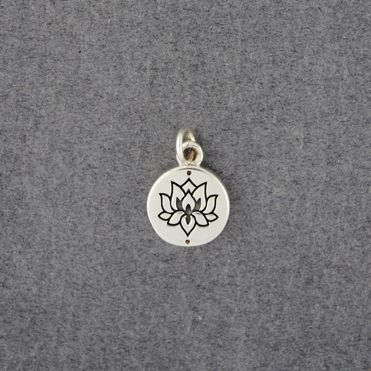 Sterling Silver Lotus Charm
