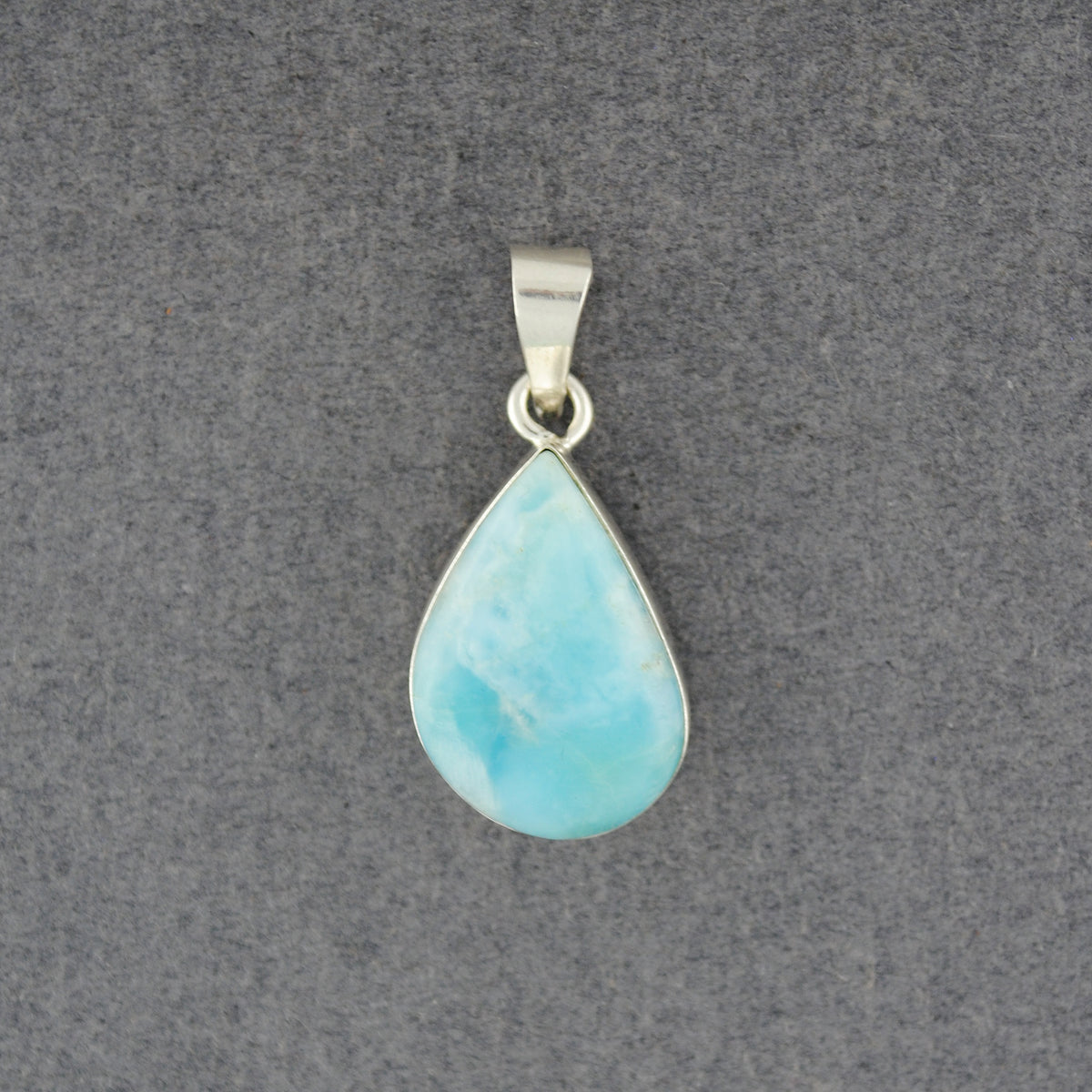 Sterling Silver Larimar Drop Pendant