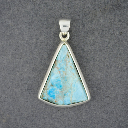 Sterling Silver Turquoise Triangle Pendant