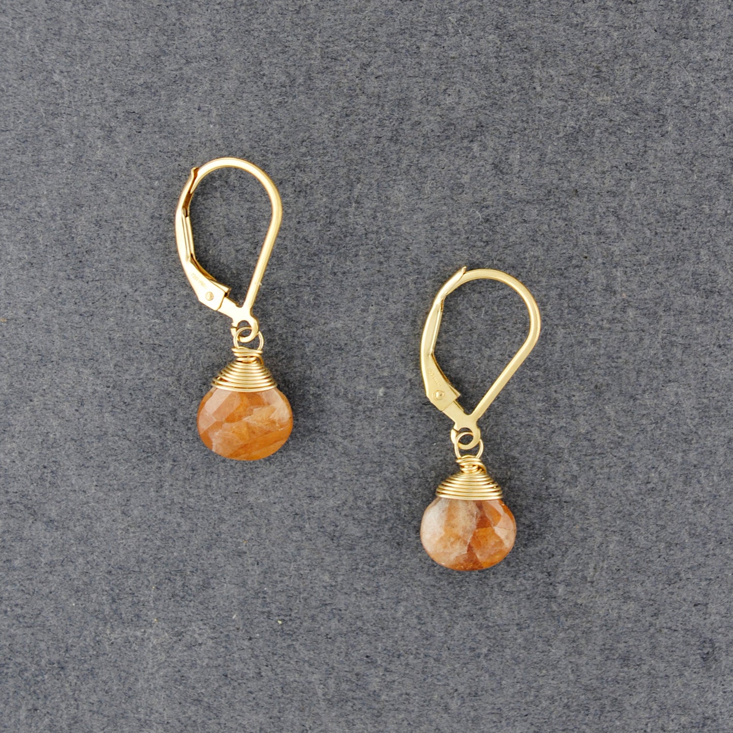 14K Gold Filled Jasper Drop Earrings
