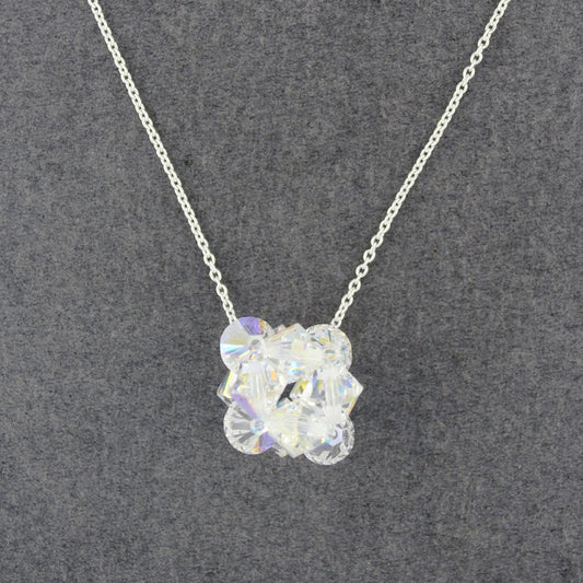 Sterling Silver Rock Candy AB Swarovski Necklace
