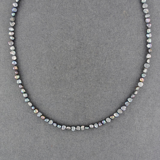Sterling Silver Peacock Pearl Necklace