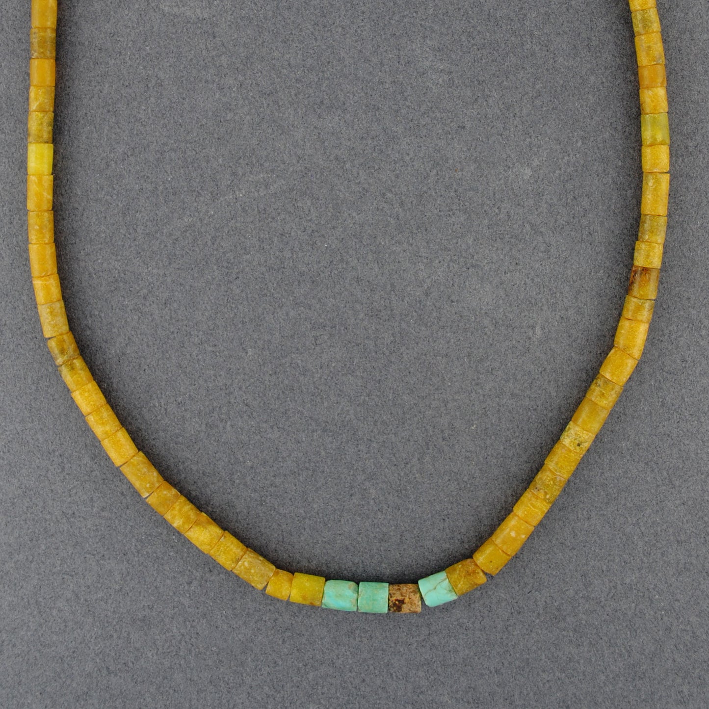 Turquoise Bead Choker Estate Necklace