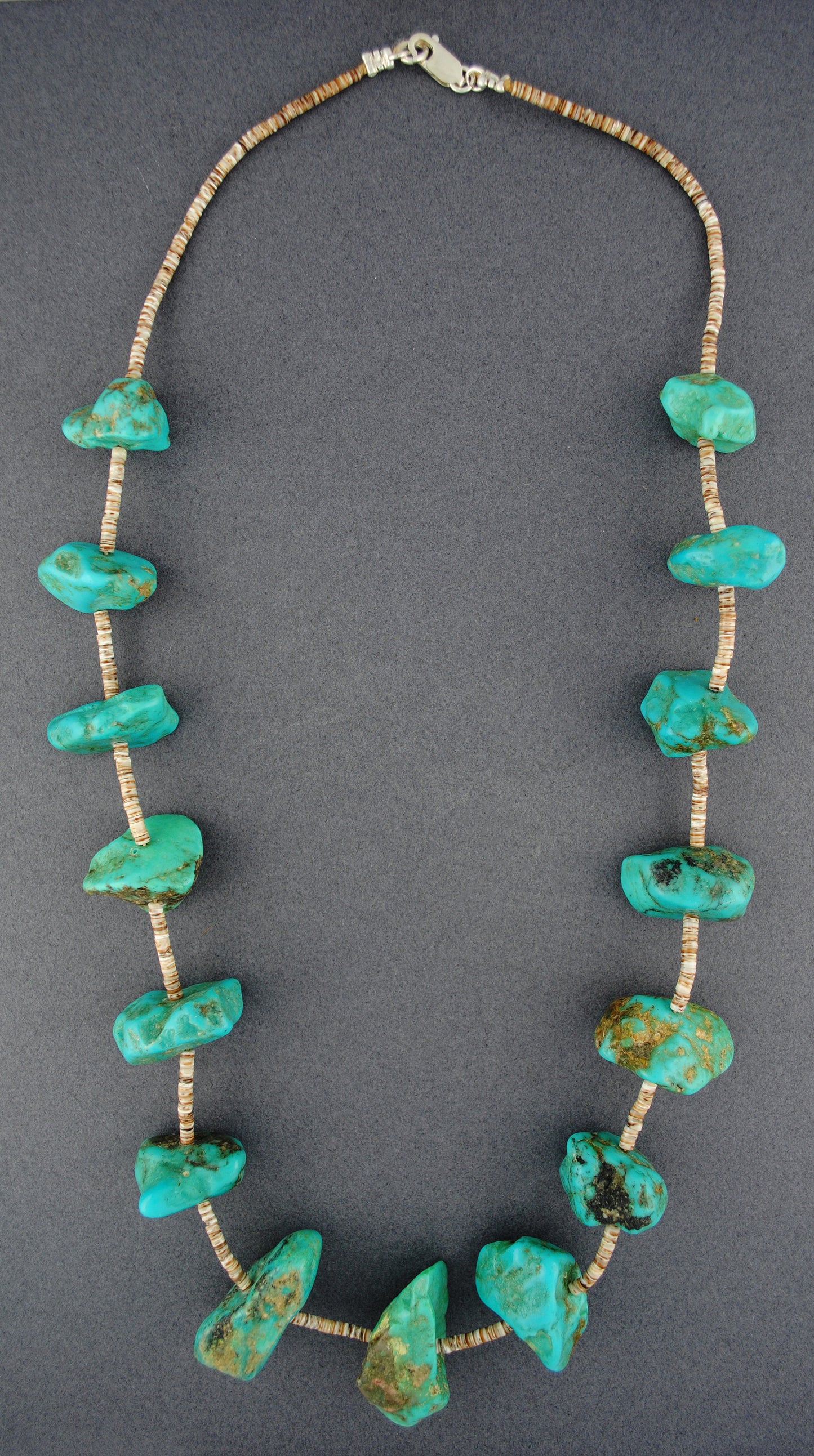 Turquoise & Heshi Bead Estate Necklace