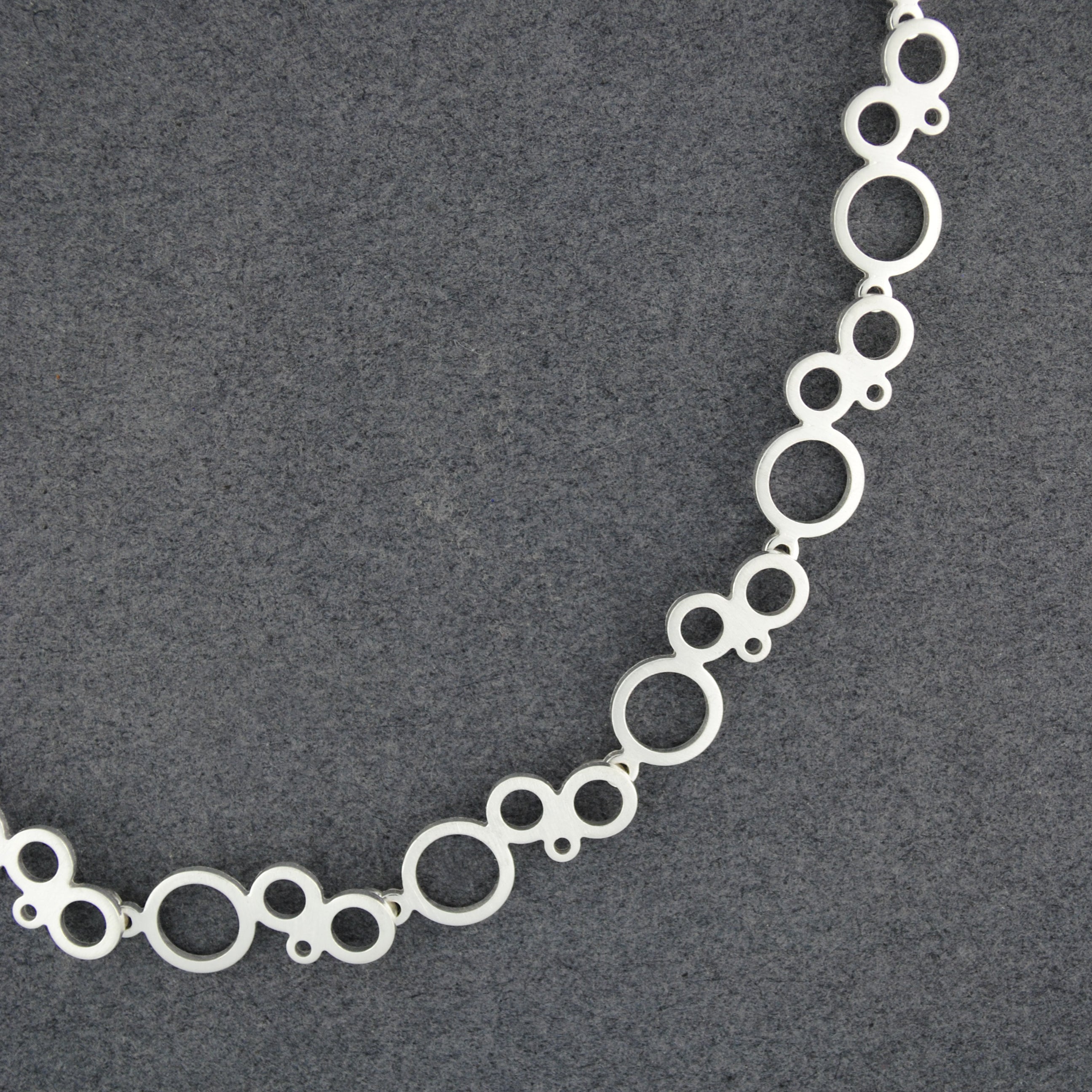 Green Mini Ciricles Rice Mini Circles Necklace – Green River Silver Co.