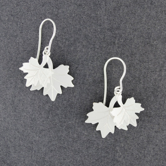 Layered Maple Leaf Earrings