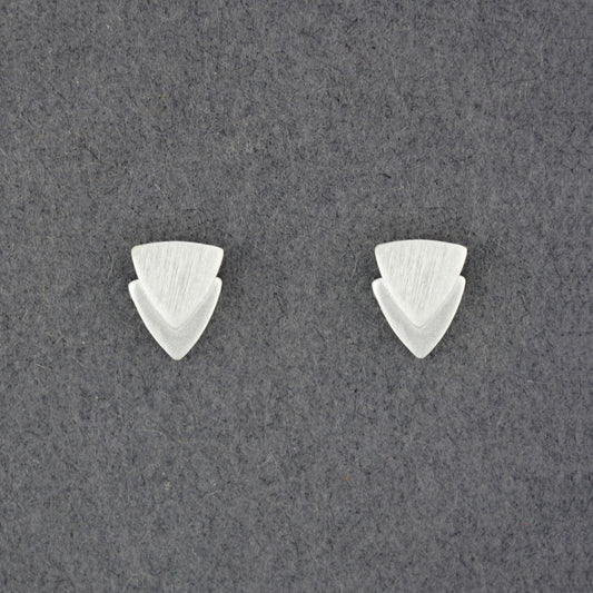 Mini Layered Triangle Earrings