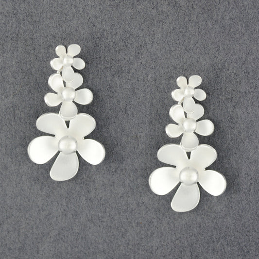 Forget Me Not Triple Flower Earrings