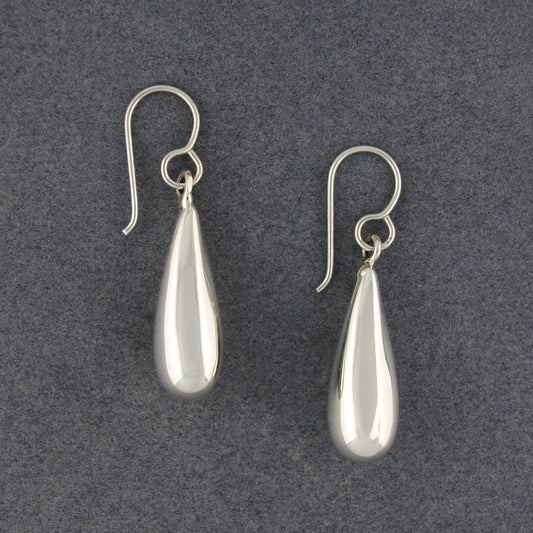 Sterling Silver Long Teardrop Earrings