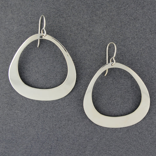 Sterling Silver Rounded Triangle Earring