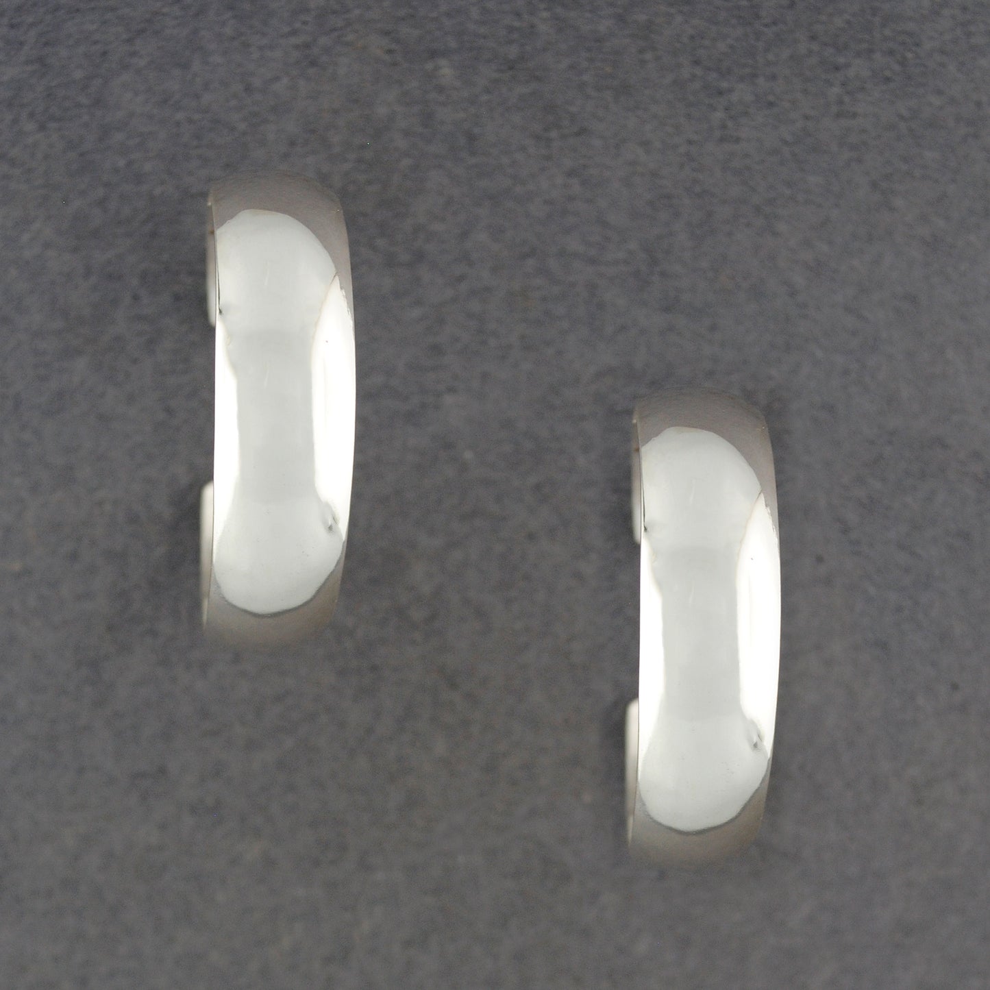 Sterling Silver Thick Rounded Hoop
