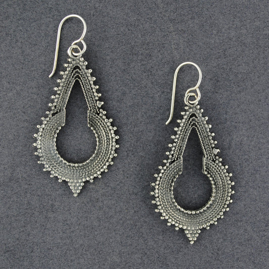 Sterling Silver Balinese Inspired Earrings