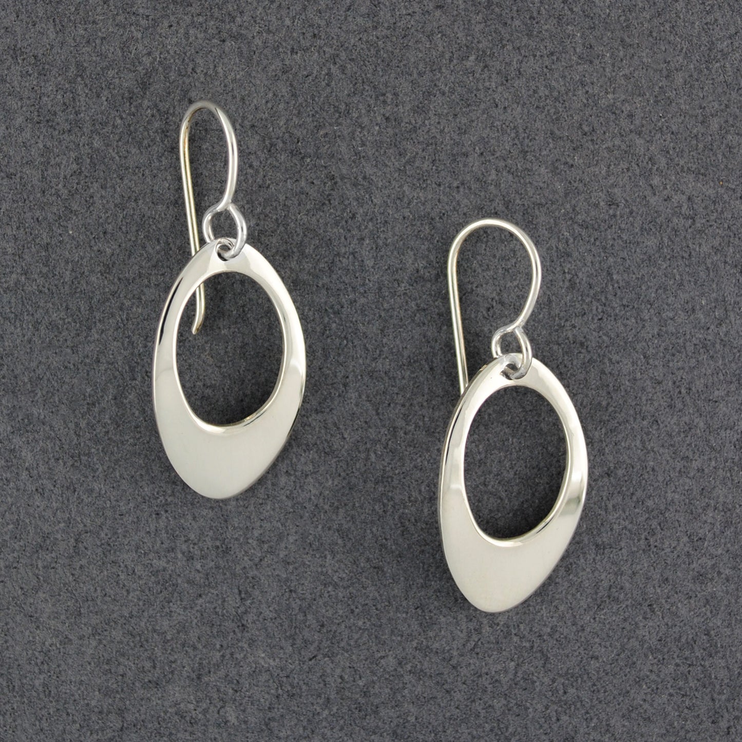 Sterling Silver Open Oval Earrings