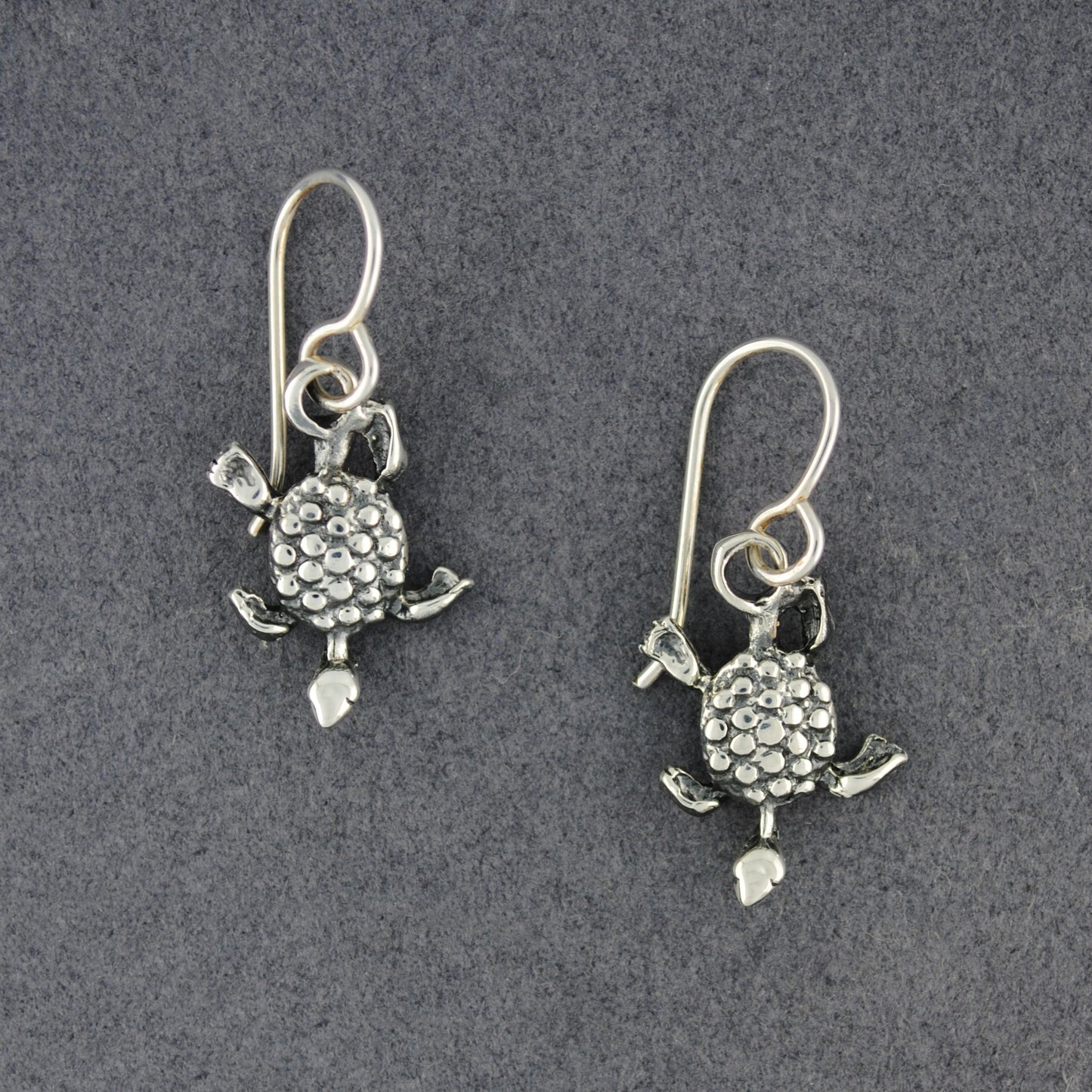 Sterling Silver Tiny Turtles Earrings