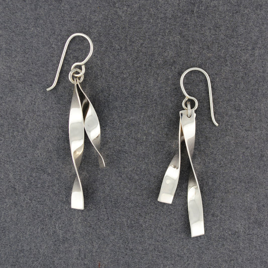 Sterling Silver Double Twist Earrings