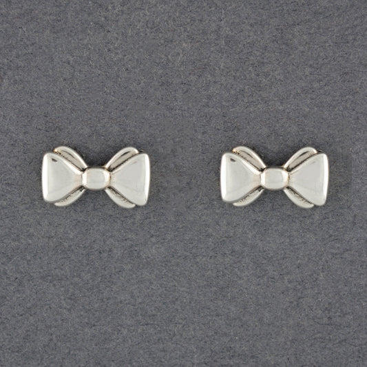 Sterling Silver Bow Post Earrings