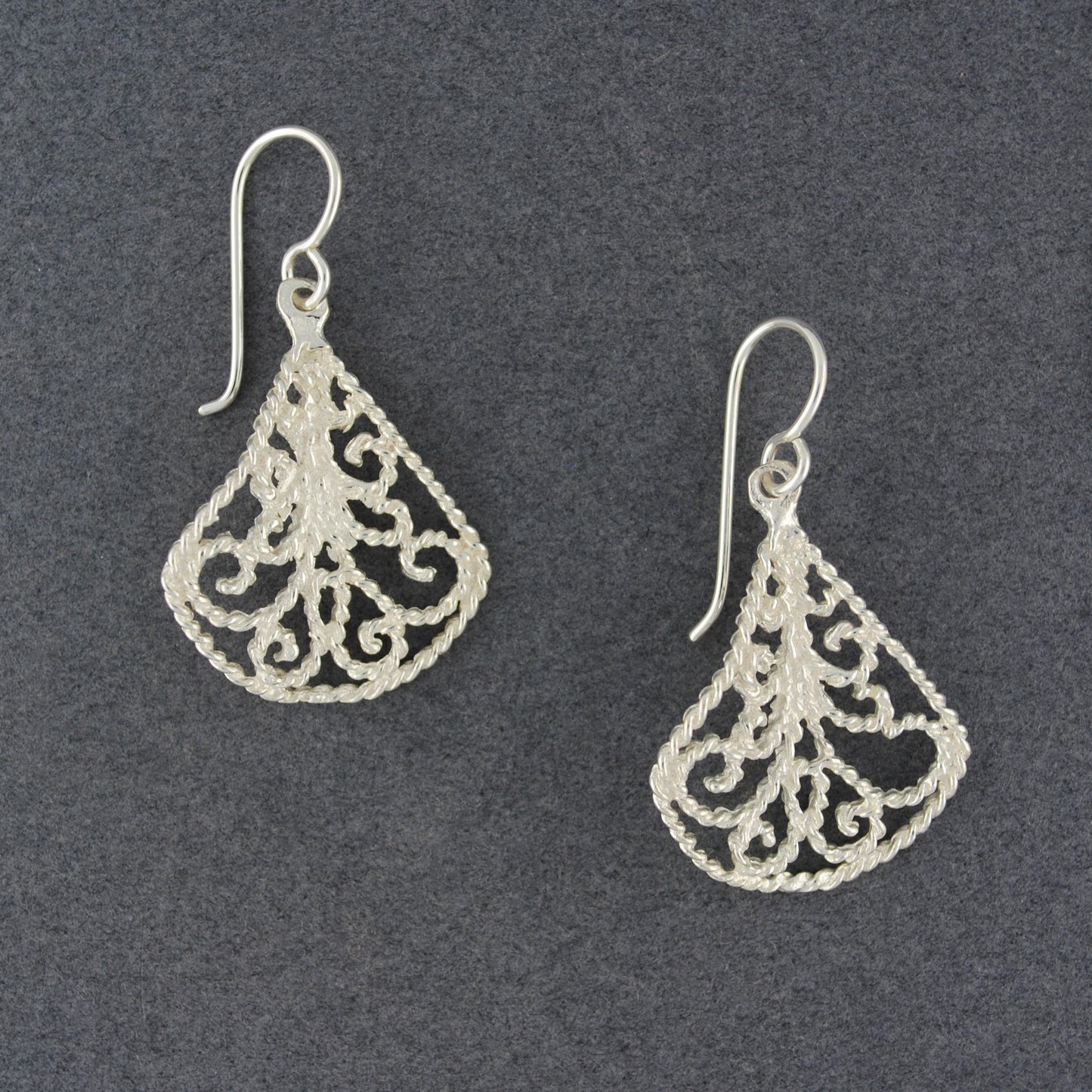 Sterling Silver Vintage Filagree Earrings