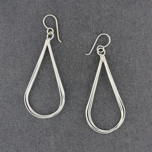 Sterling Silver Layered Drops Earrings
